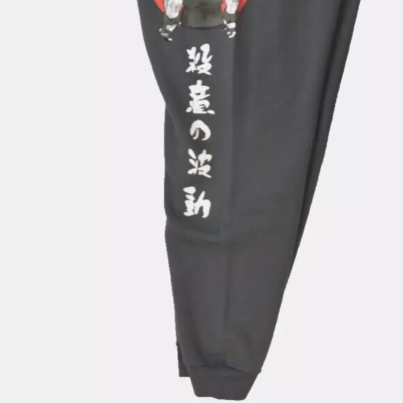 Graph Mens Capcom Street Fighter Akuma Kanji Image Jogger Pants New - Picture 5 of 9